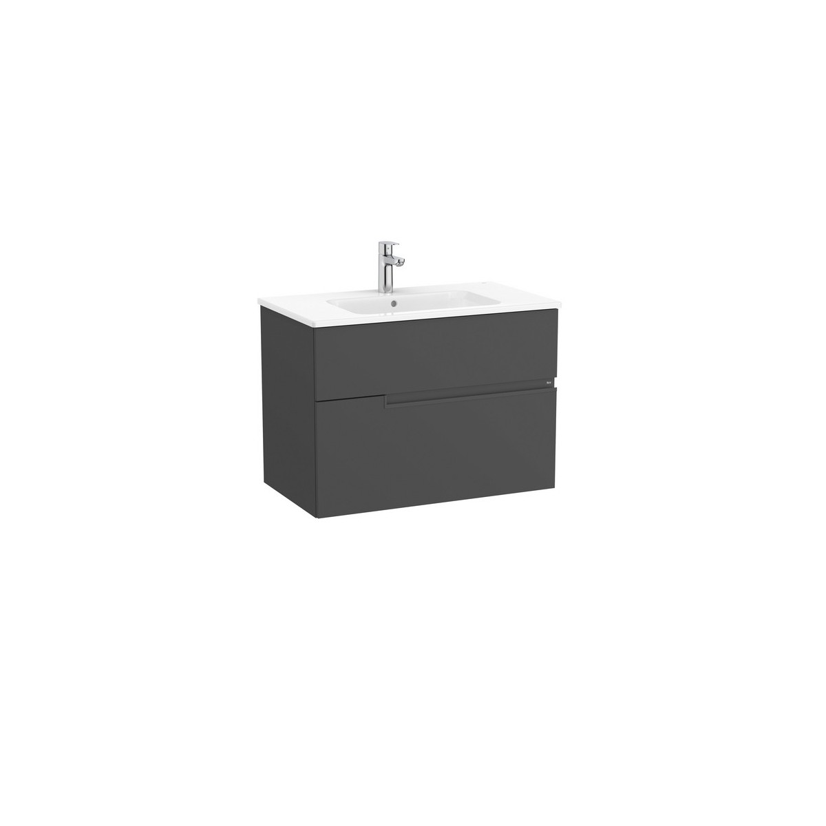 Victoria-n unik (meuble+lavabo) 2 tiroirs 800 mm onyx - ROCA A852097531 