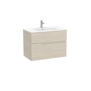 Victoria-n unik (meuble+lavabo) 2 tiroirs 800 mm frêne clair - ROCA A852097541 