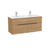 Victoria-n unik (meuble+lavabo) 4 tiroirs 1200 mm noyer - ROCA A852099517 