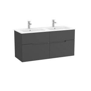 Victoria-n unik (meuble+lavabo) 4 tiroirs 1200 mm onyx - ROCA A852099531 