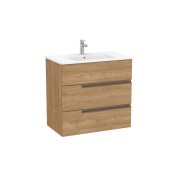 Victoria-n unik (meuble+lavabo) 3 tiroirs 800 mm noyer - ROCA A852102517 
