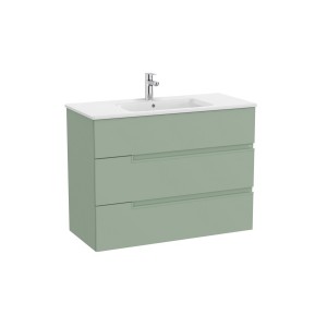 Victoria-n unik (meuble+lavabo) 3 tiroirs 1000 mm vert sauge - ROCA A852103564 
