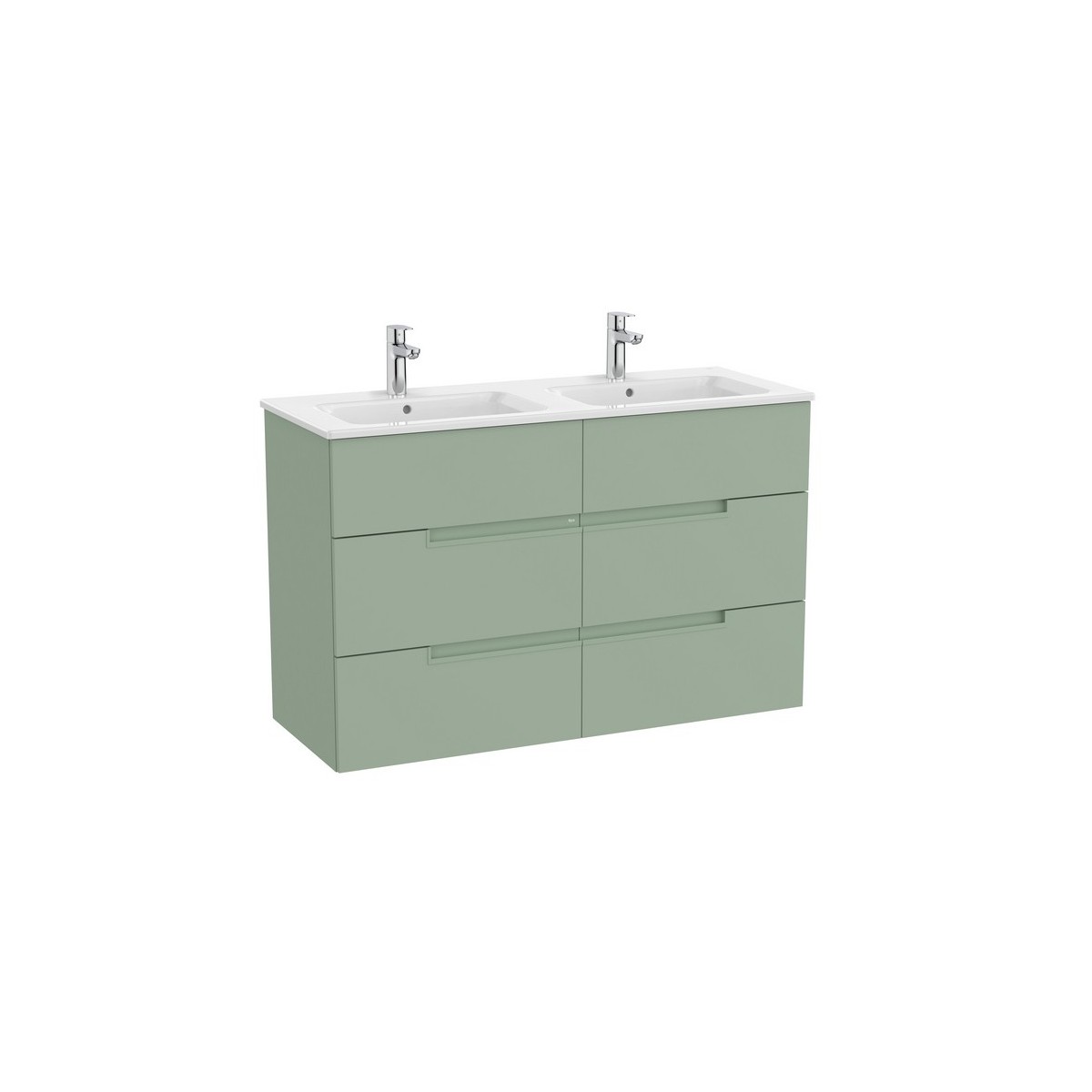 Victoria-n unik (meuble+lavabo) 6 tiroirs 1200 mm vert sauge - ROCA A852104564 