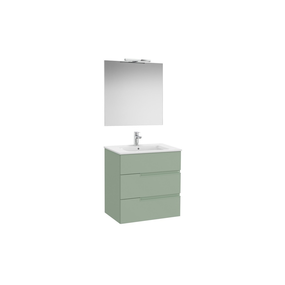 Victoria-n pack (meuble+lavabo+miroir+applique) 3 tiroirs 700 mm vert sauge - ROCA A852111564 