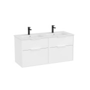 Optica unik 4 tiroirs et lavabo porcelaine 1200 mm blanc mat - ROCA A852455509 