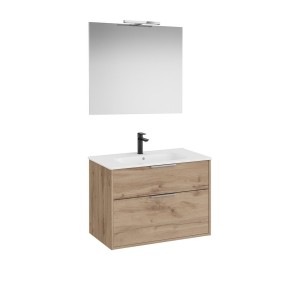 Optica pack 2 tiroirs 800 mm noyer - ROCA A852461517 