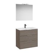 Optica pack 3 tiroirs 800 mm chêne foncé - ROCA A852465537 