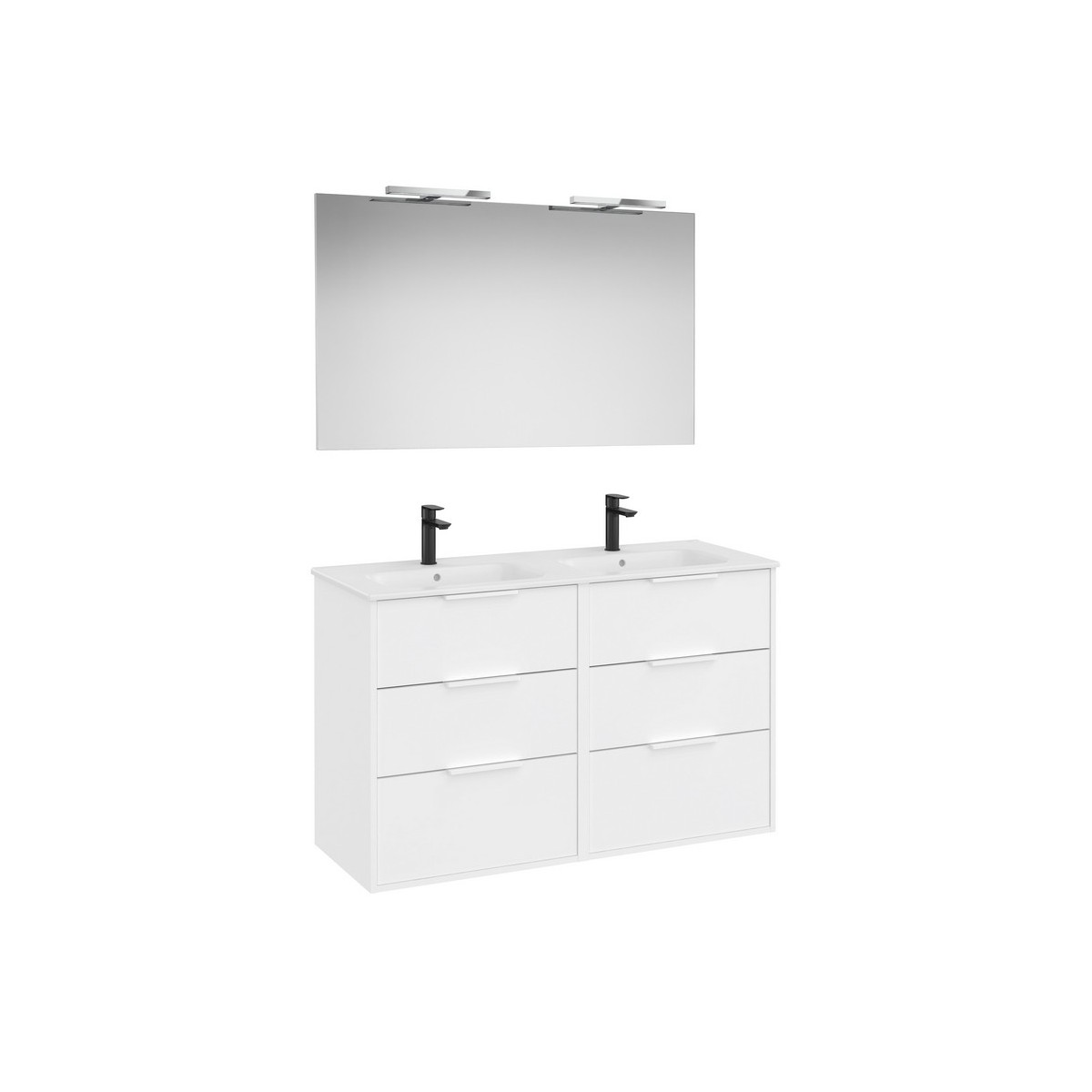 Optica pack 6 tiroirs 1200 mm blanc mat - ROCA A852466509 