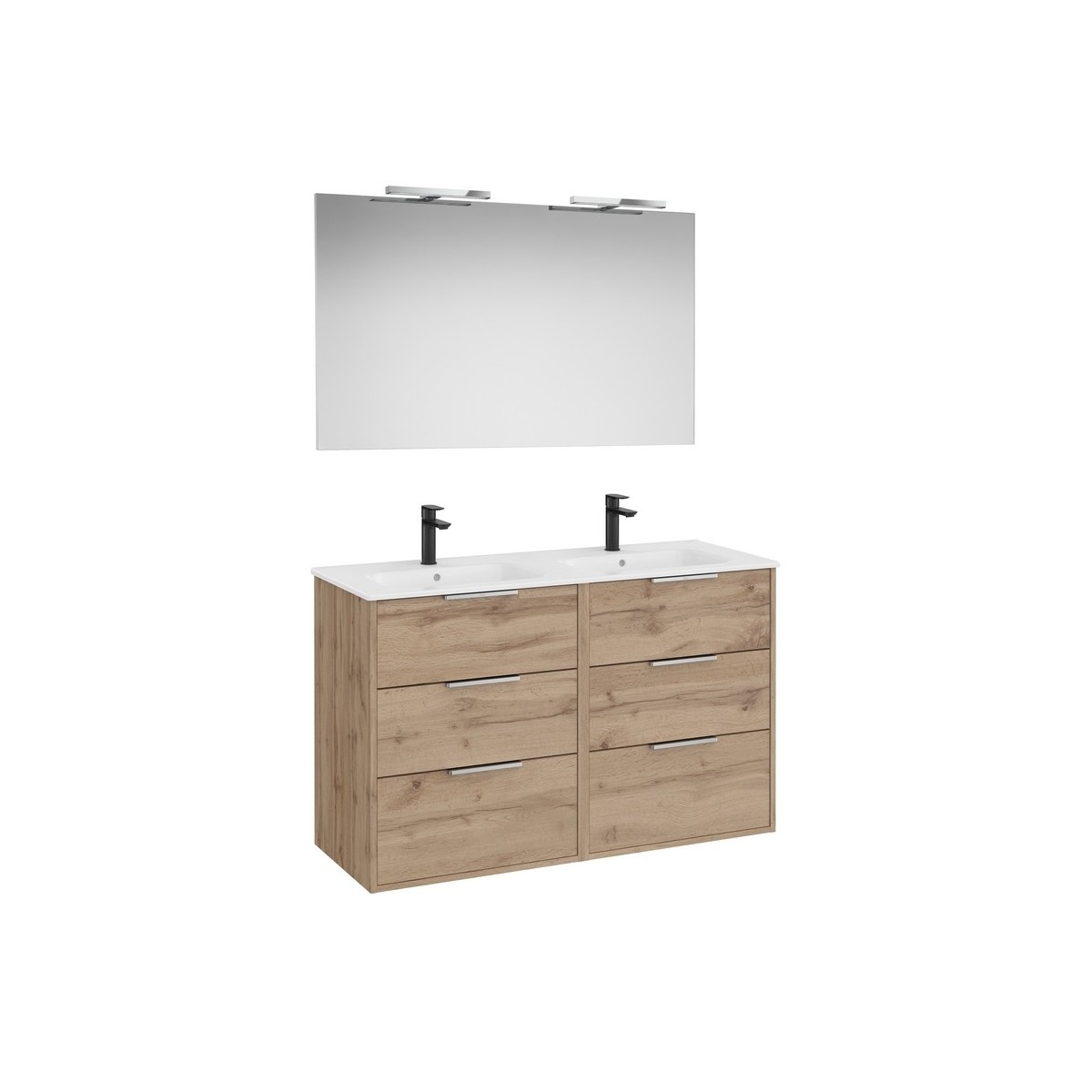 Optica pack 6 tiroirs 1200 mm noyer - ROCA A852466517 