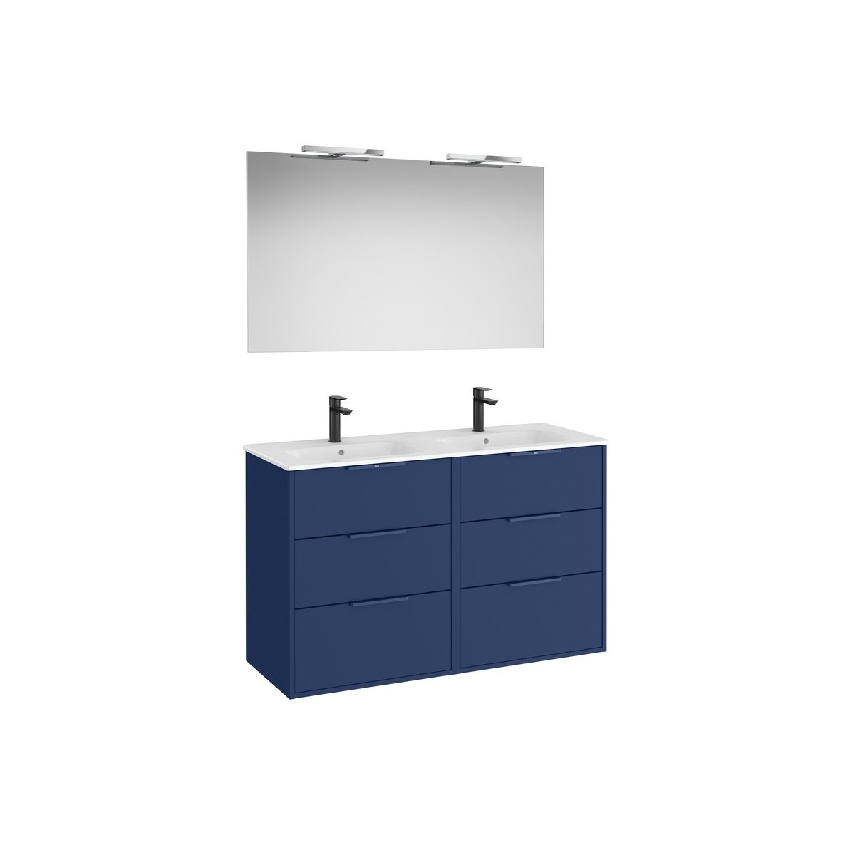 Optica pack 6 tiroirs 1200 mm bleu acier mat - ROCA A852466551 