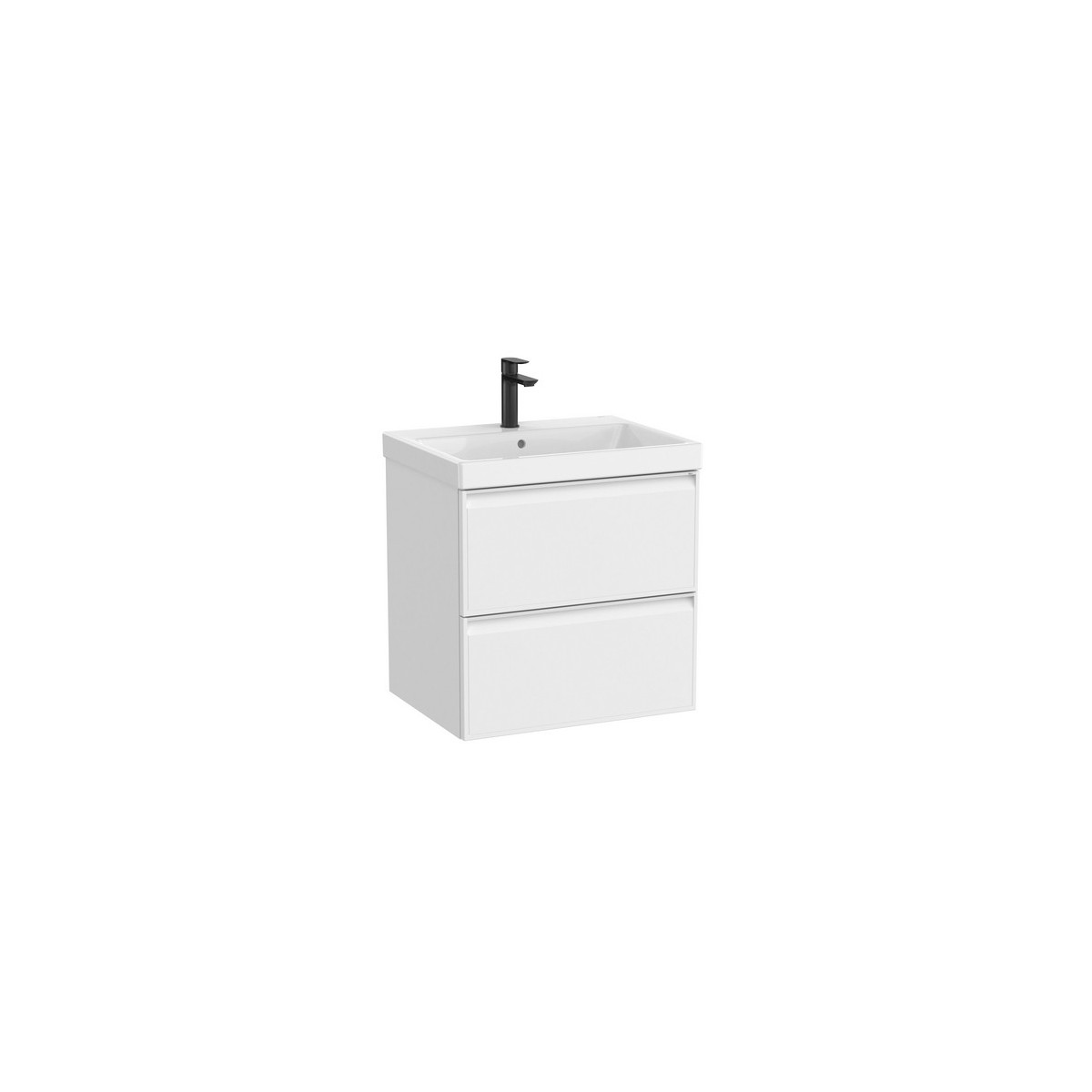 Linea unik (meuble+lavabo) 2 tiroirs 60 cm blanc mat - ROCA A852488509 