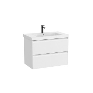 Linea unik (meuble+lavabo) 2 tiroirs 80 cm blanc mat - ROCA A852489509 