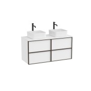 Inspira meuble 4 tiroirs pour vasques à poser 1200 mm blanc mat - ROCA A852522509 