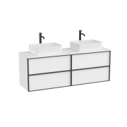 Inspira meuble 4 tiroirs pour vasques à poser 1600 mm blanc mat - ROCA A852523509 