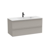 Volia unik meuble 2 tiroirs gris mat et lavabo en céramique blanc mat 1200 mm - ROCA A852538510 