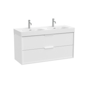 Meridian meubles 2 tiroirs 1200 blanc mat - ROCA A858104509 