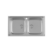 Victoria 90 évier inox 2 cuves avec vidages 900x490x155 mm - ROCA A872901A01 