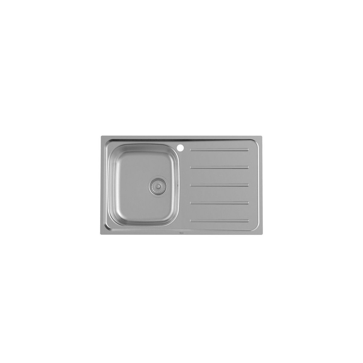 Victoria 80ed évier inox 1 cuve 1 égouttoir à droite 800x490x155 mm - ROCA A873801A01 