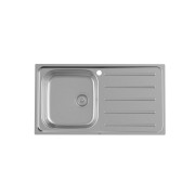 Victoria évier en acier inoxydable avec 1 bac et égouttoir à droite 900 x 490 mm - ROCA A873901A01 