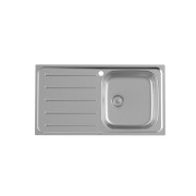 Victoria 80ei évier inox 1 cuve 1 égouttoir à gauche 800x490x155 mm - ROCA A874801A01 