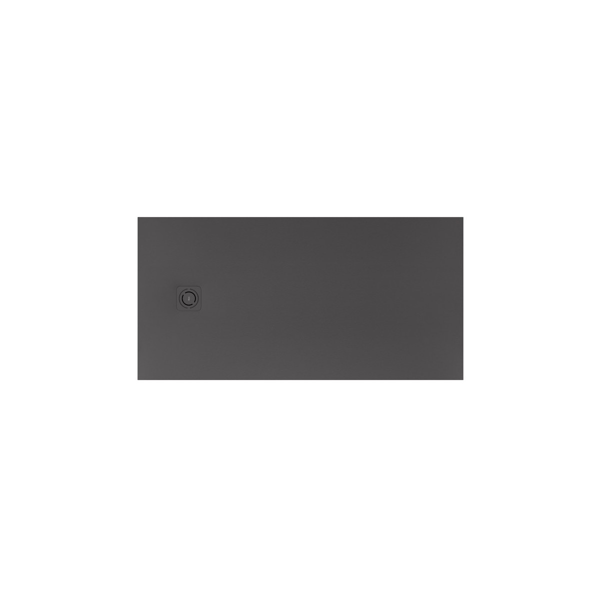 Terran-n receveur stonex 1400x700 avec vidage garde d'eau 30mm onyx - ROCA APA015782BC03640 