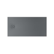 Terran-n receveur stonex 1600x700 avec vidage garde d'eau 30mm gris ardoise - ROCA APA016402BC03200 