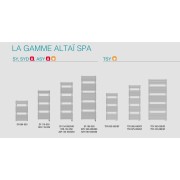 Sèche-serviette ACOVA - ALTAÏ Spa électrique 1000W TSY-100-060/GF