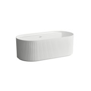 Sonar baignoire îlot en marbond percé 5 tr pr la robi 1600x815mm blanc - LAUFEN H2213420000361 