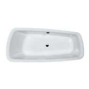 Palomba baignoire à encastrer asymétrique, 180 x80 cm blanc - LAUFEN H2438000000001 