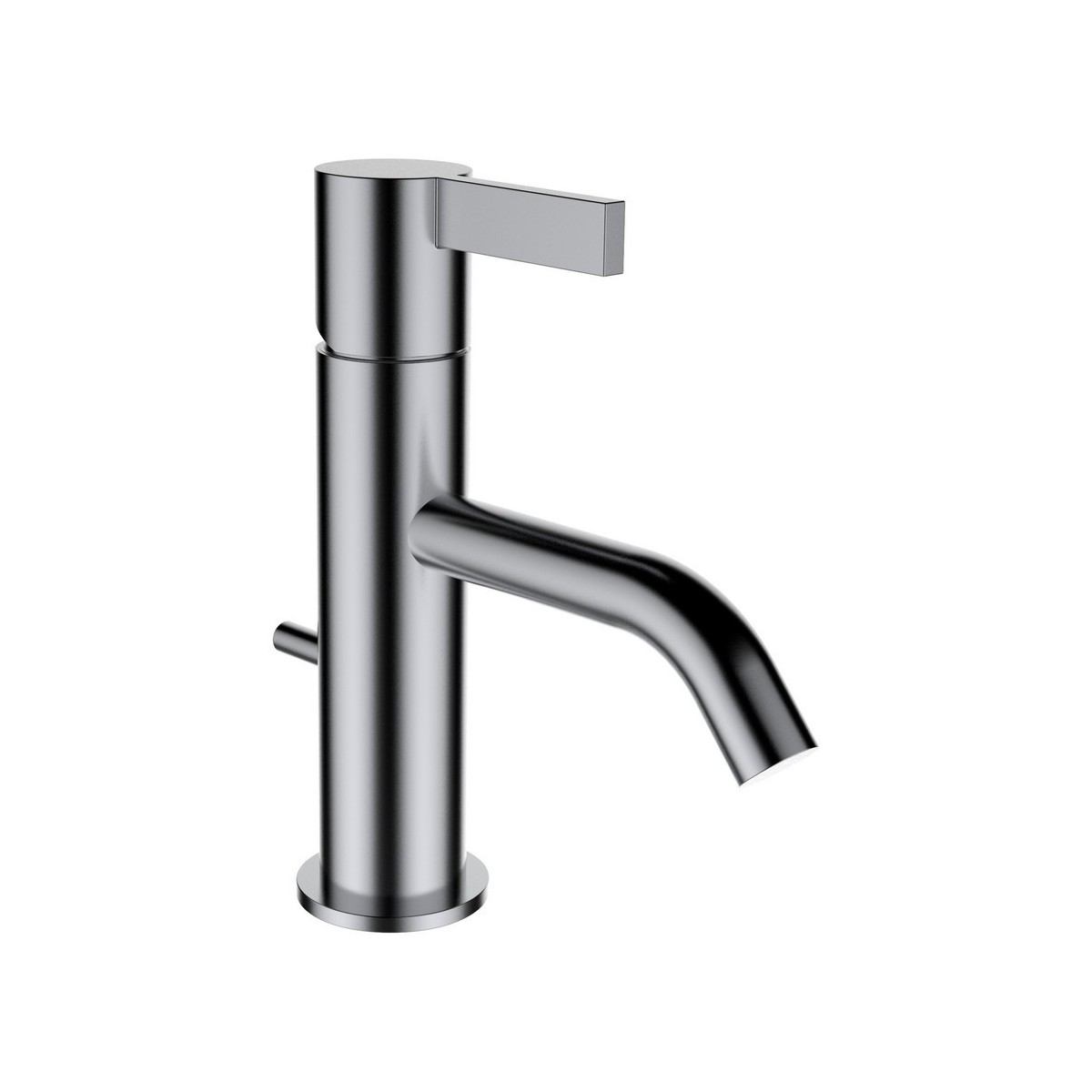Kartell laufen mitigeur de lavabo bec fixe 115mm avec vidage inox brossé - LAUFEN H3113310901011 