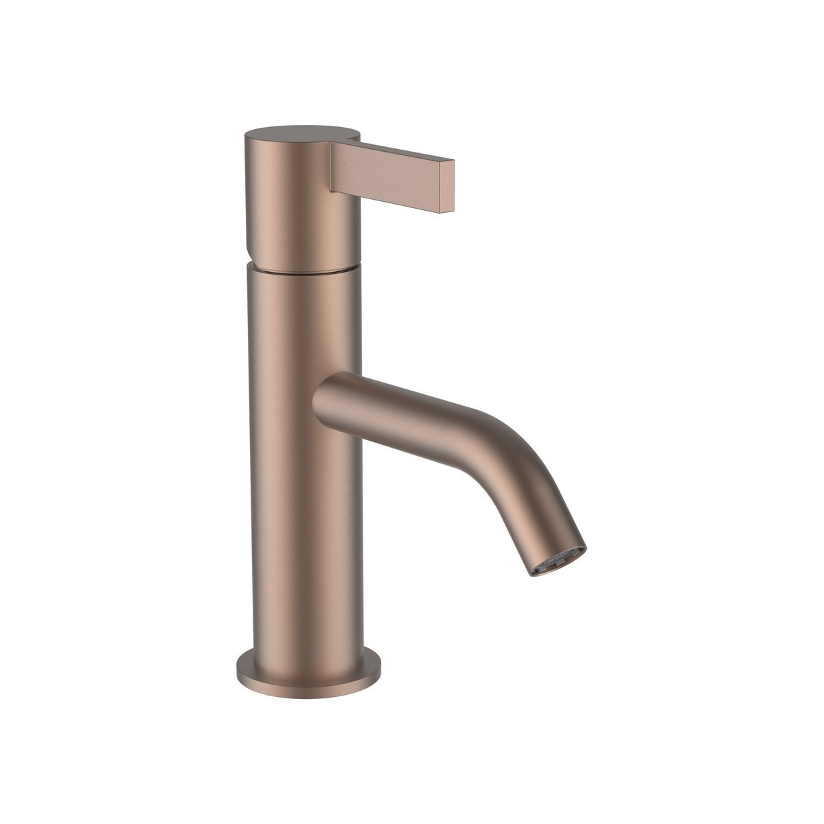 Kartell mitigeur de lavabo bec fixe 115 mm sans vidage pvd or rosé brossé - LAUFEN H3113311681001 