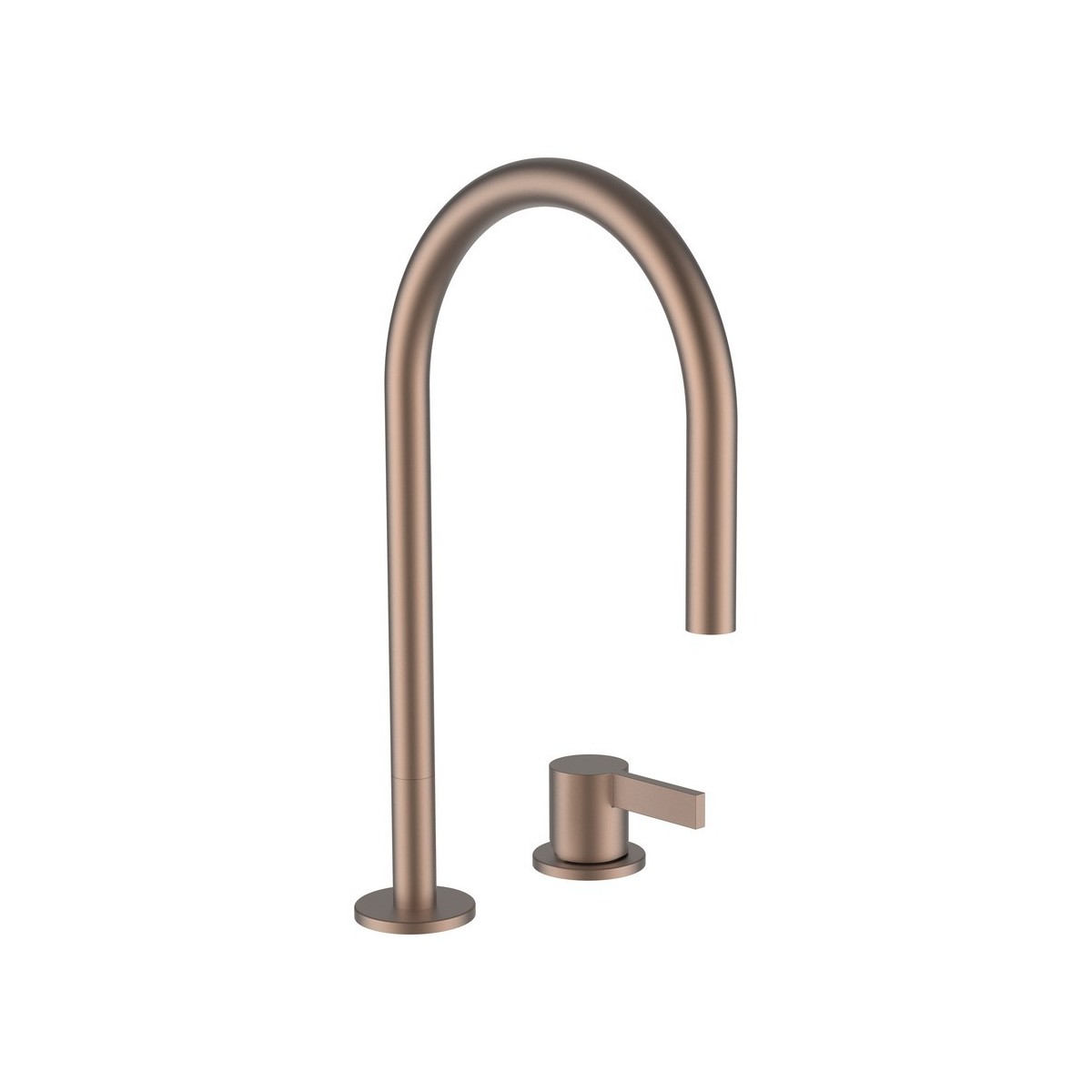 Kartell mit lav 2 trous bec orientable 166 mm ss vidage pvd or rosé brossé - LAUFEN H3113321682201 