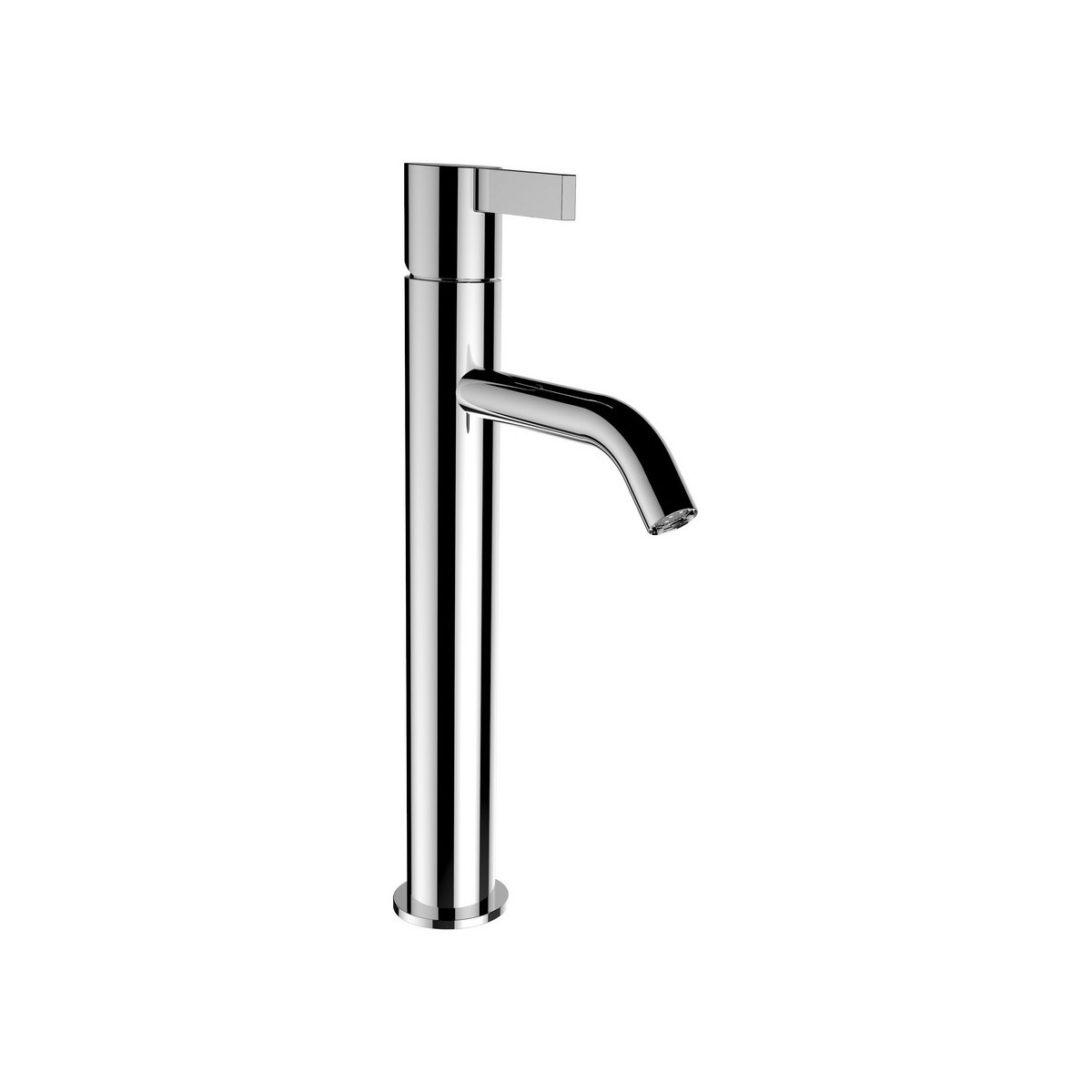 Kartell laufen mitigeur de lavabo rehaussé bec fixe 125mm sans vidage chromé - LAUFEN H3113380041201 