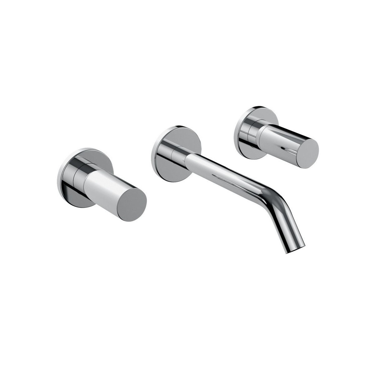 Kartell laufen mitigeur de lavabo 2 poignées encastré bec 175mm chromé - LAUFEN H3123360041201 