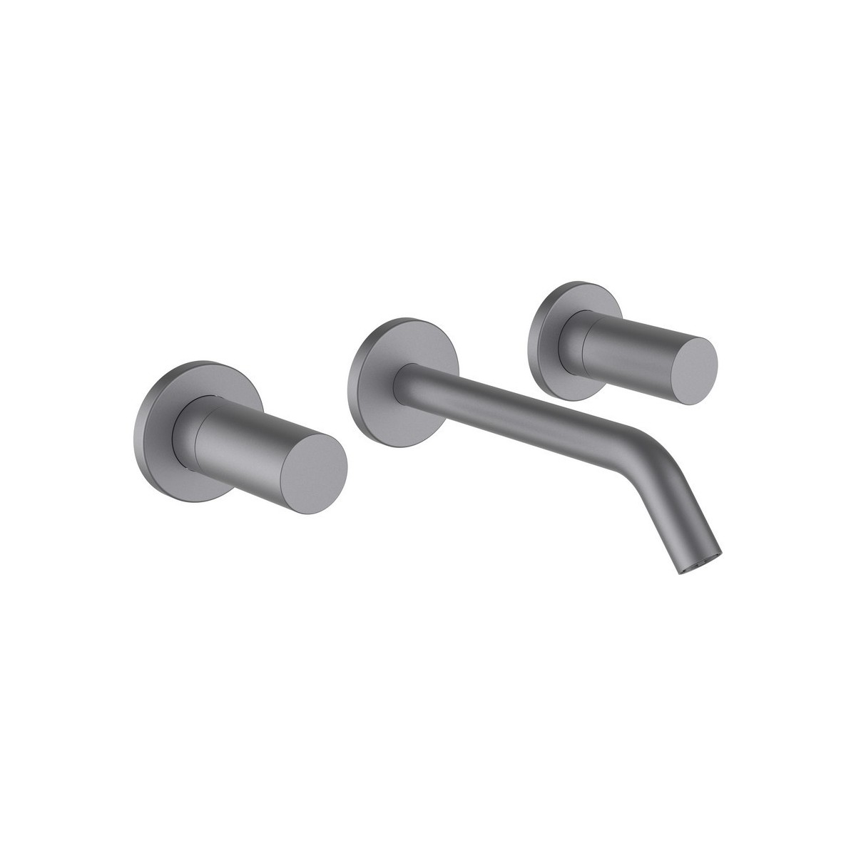 Kartell laufen mitigeur de lavabo 2 poignées encastré bec 175mm inox brossé - LAUFEN H3123360901201 