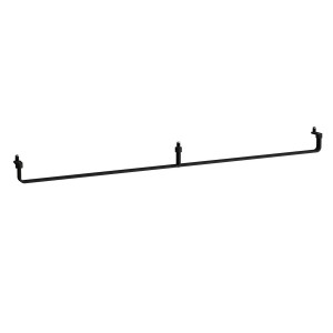 Lani porte-serviettes 1300 mm noir mat 1250x70x55 mm - LAUFEN H3811294500001 