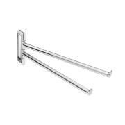 Hali porte-serviettes latéral double 36 cm chromé chromé 16x371x116 mm - LAUFEN H3811710040031 