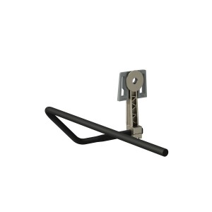 Lani porte-serviettes latéral gauche noir mat 370x325x100 mm - LAUFEN H3821214500001 