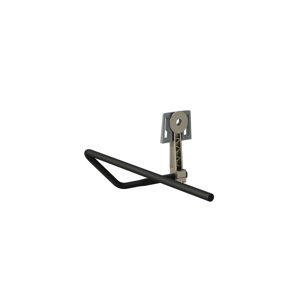 Lani porte-serviettes latéral gauche noir mat 370x245x95 mm - LAUFEN H3821234500001 