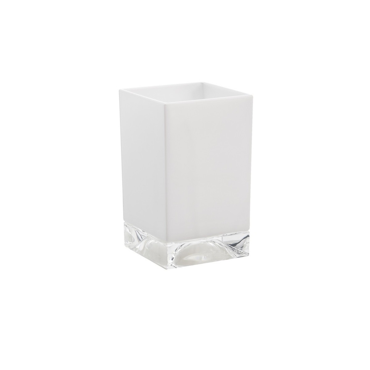 Kartell laufen gobelets 'boxy' matière plastique 70x70x120mm inox brossé - LAUFEN H3823300900001 