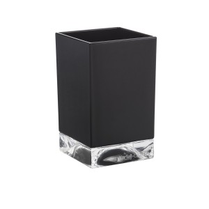 Kartell laufen gobelets 'boxy' matière plastique 70x70x120mm noir opaque - LAUFEN H3823300910001 