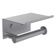 Niara porte-papier toilette avec couvercle pvd couleur inox 159x112x88 mm - LAUFEN H3840621610031 