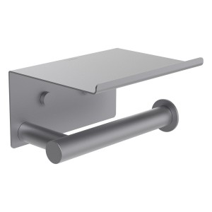 Niara porte-papier toilette avec couvercle pvd couleur inox 159x112x88 mm - LAUFEN H3840621610031 