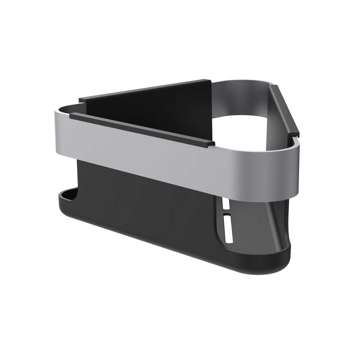 Niara panier mural d'angle de douche pvd couleur inox 214x214x80 mm - LAUFEN H3850611610021 