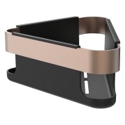 Niara panier mural d'angle de douche pvd or rosé brossé 214x214x80 mm - LAUFEN H3850611680021 