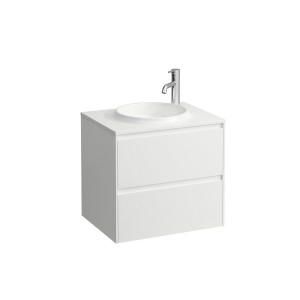 Lani meuble 600 2 tiroirs compatible avec lav 814073 special colour 570x440x515 - LAUFEN H4042521129901 