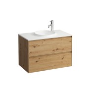 Lani meuble 800 2 tiroirs compatible avec lav h814074 chêne sauvage 770x440x515 - LAUFEN H4042621122671 