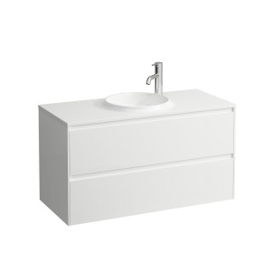 Lani meuble 1000 2 tiroirs compatible avec lav h814075 blc brillant 970x440x515 - LAUFEN H4042721122611 