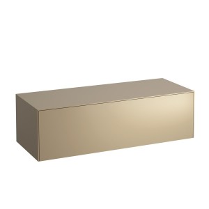 Sonar meuble sans découpe 1175 mm avec un tiroir doré (laqué) 1175x455x340 mm - LAUFEN H4054200340401 