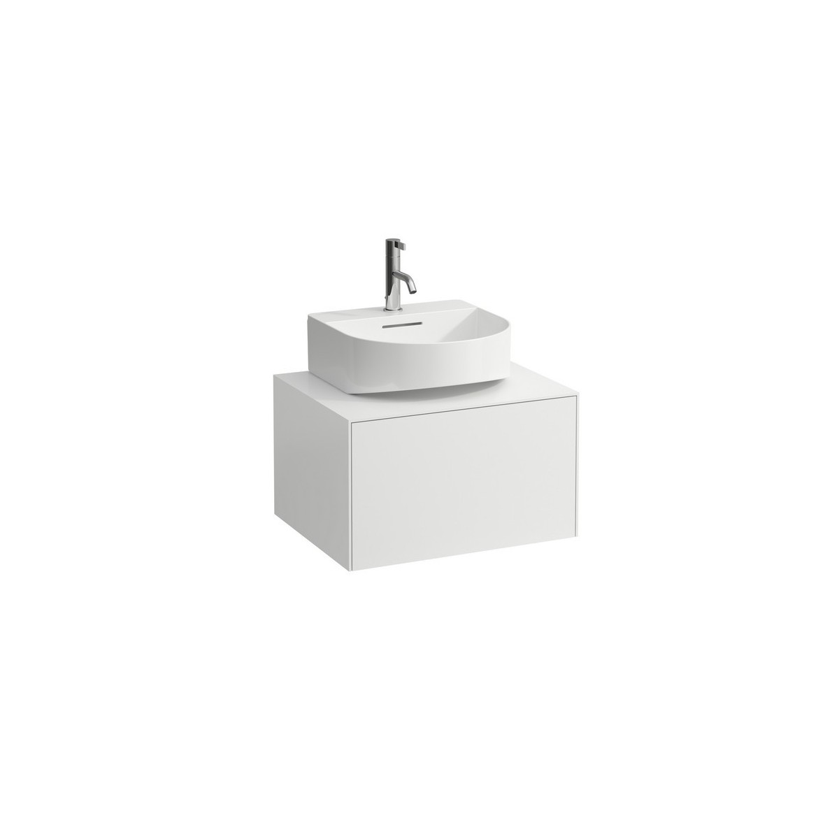 Meuble 1 tiroir sonar 60 blan - LAUFEN H4054310341701 